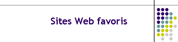 Sites Web favoris